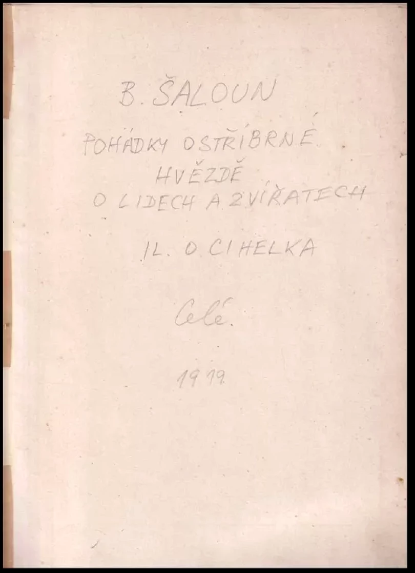 Pohádky o stříbrné hvězdě, o lidech i zvířatech (Bedřich Šaloun, 1919)