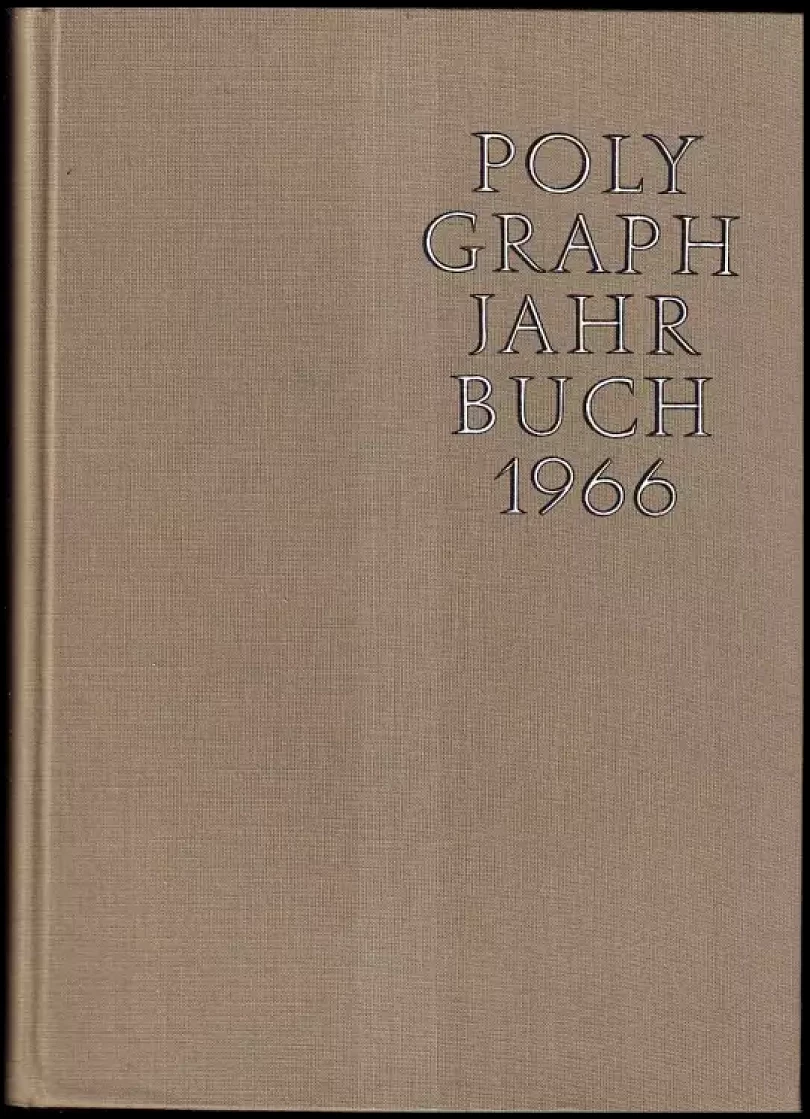 Levně Polygraph Jahrbuch 1966 (M. Rud. Schulz, 1965)