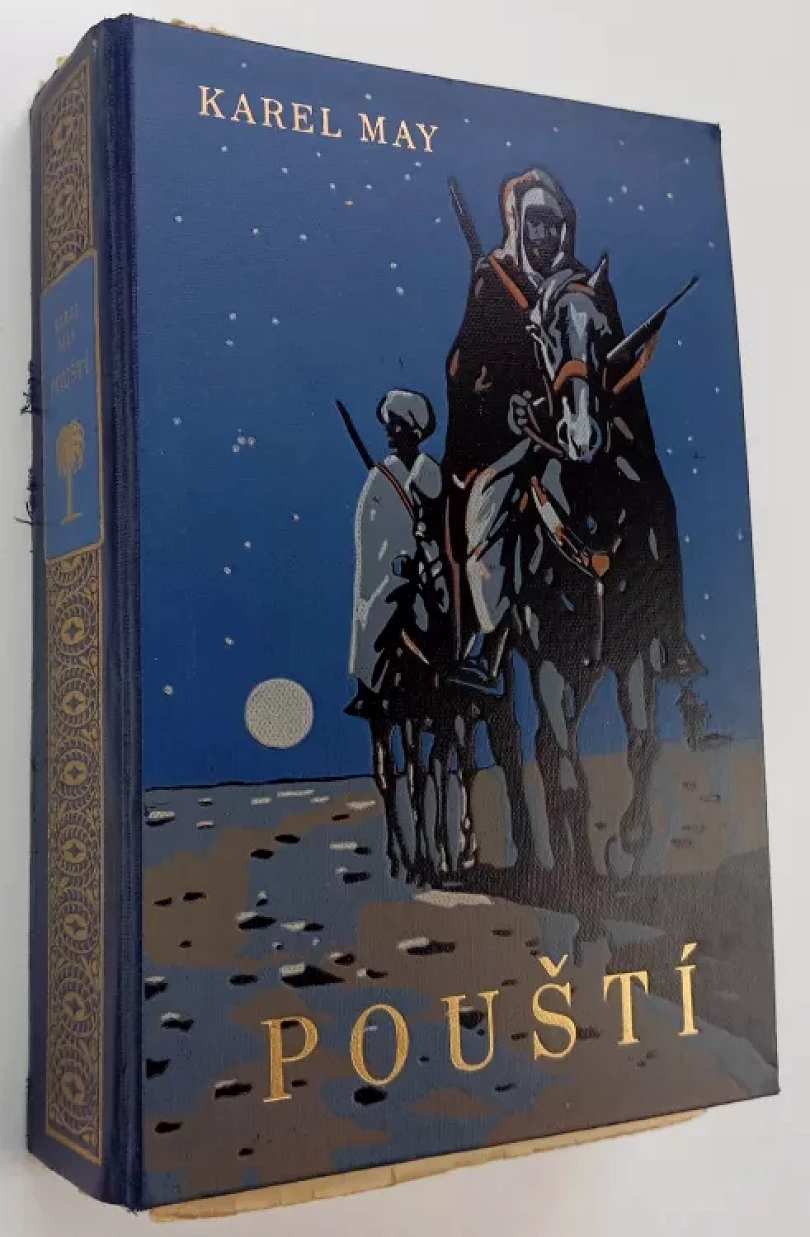 Pouští - sešitové vydání v deskách (Karl May, 1931)