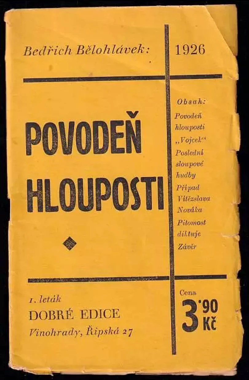 Levně Povodeň hlouposti (Bedřich Bělohlávek, 1926)