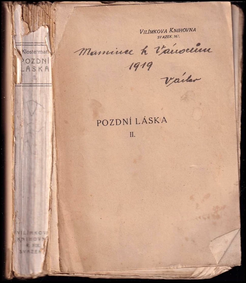 Levně Pozdní láska (Karel Klostermann, 1936)