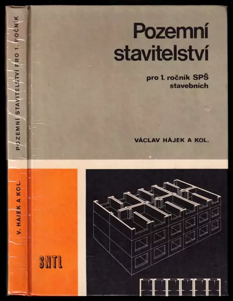 Levně Pozemní stavitelství pro 1. ročník středních průmyslových škol stavebních studijního oboru 36-32-6 Pozemní stavby (Václav Hájek, 1979)