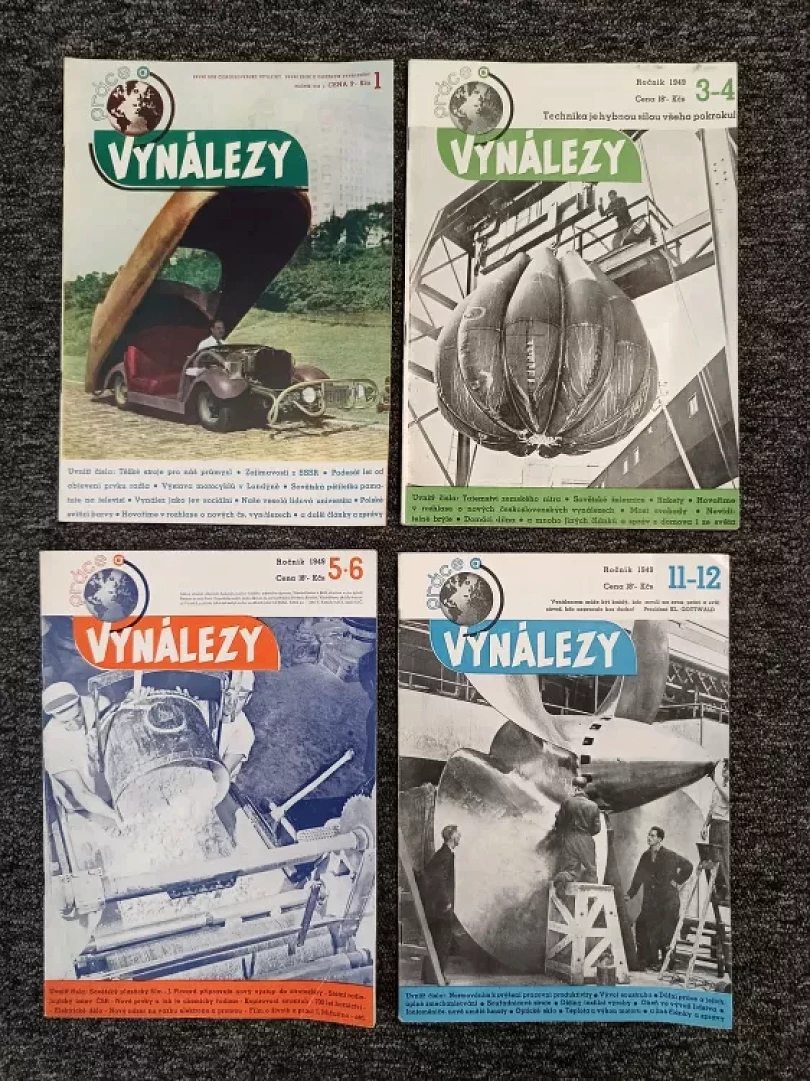 Levně Práce a Vynálezy ROČNÍK IV. čísla 1, 3-4, 5-6, 11-12 (Rudolf Štechmiler, 1949)