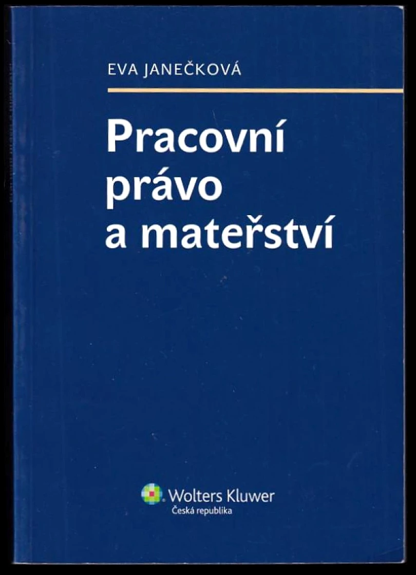 Levně Pracovní právo a mateřství (Eva Janečková, 2013)