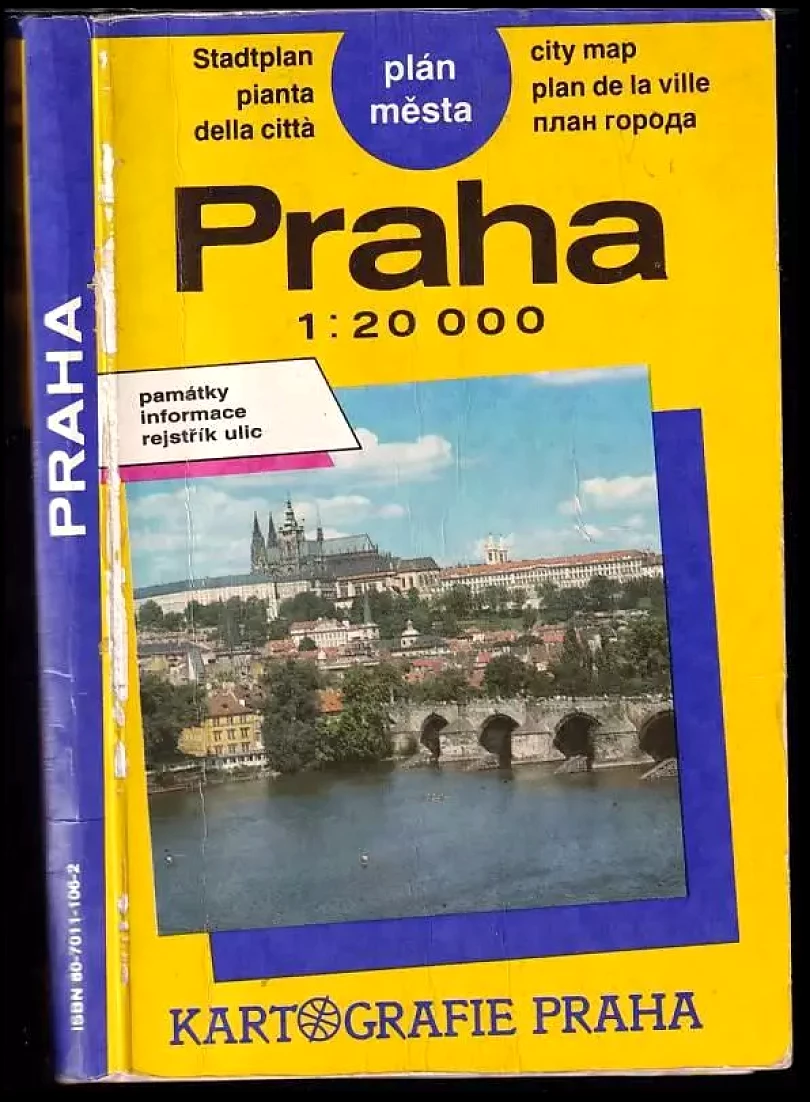 Levně Praha. Plán města. 1:20 000 (Václav Ledvinka, 1991)