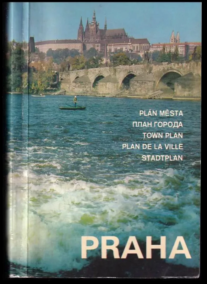 Praha - plán města (Jitka Chmelíková, 1987)