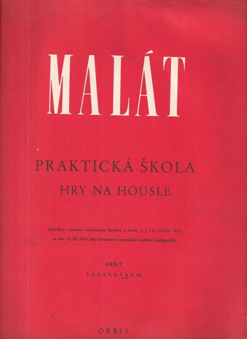 Levně Praktická škola hry na housle (Jan Malát, 1950)