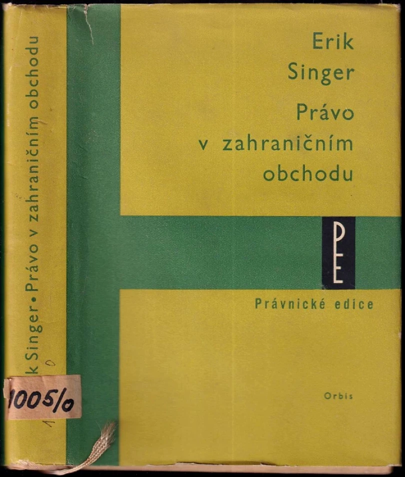 Právo v zahraničním obchodu (Erik Singer, 1960)