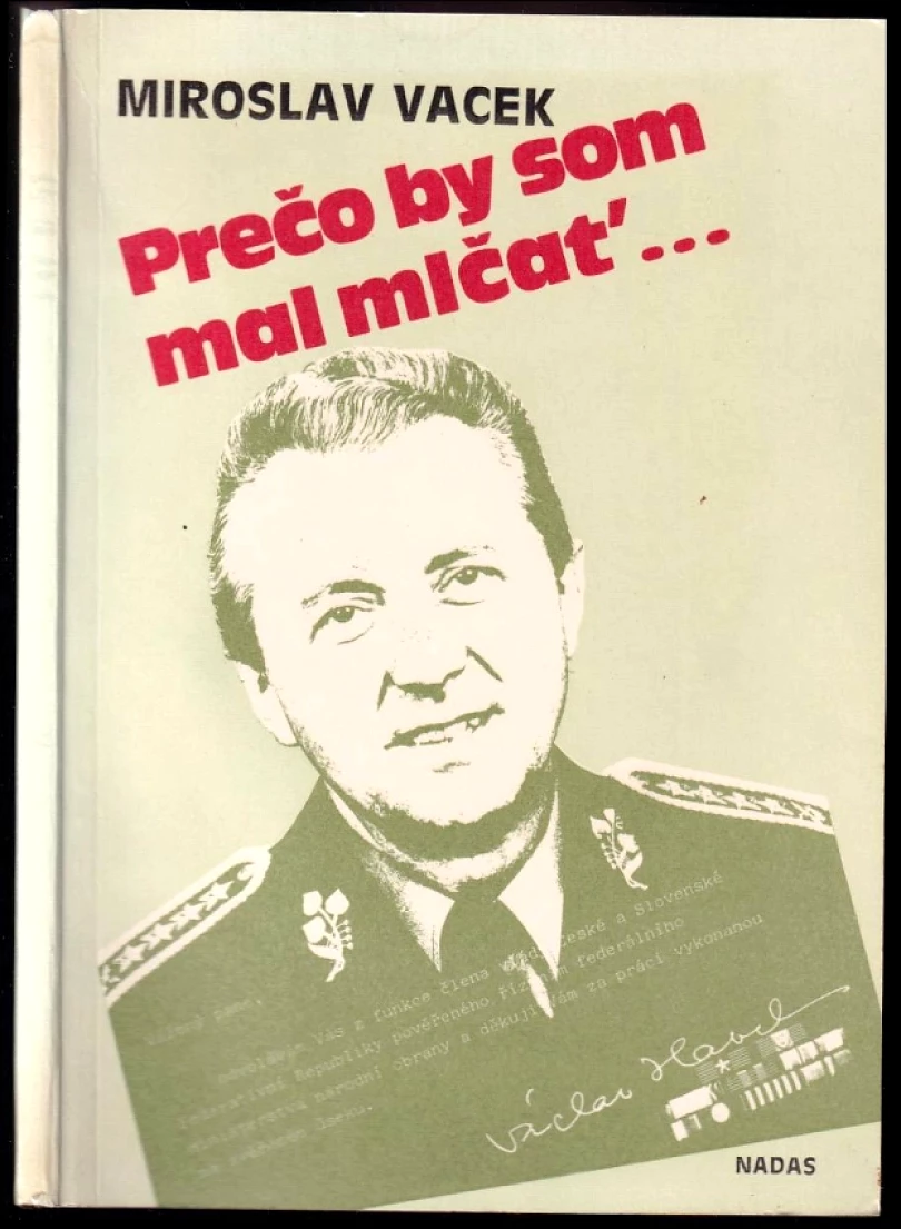 Levně Prečo by som mal mlčať (Miroslav Vacek, 1991)