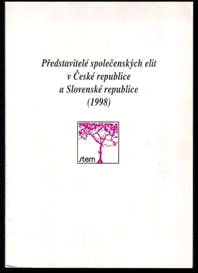 Levně Představitelé společenských elit v České republice a Slovenské republice (1998) (, 1999)