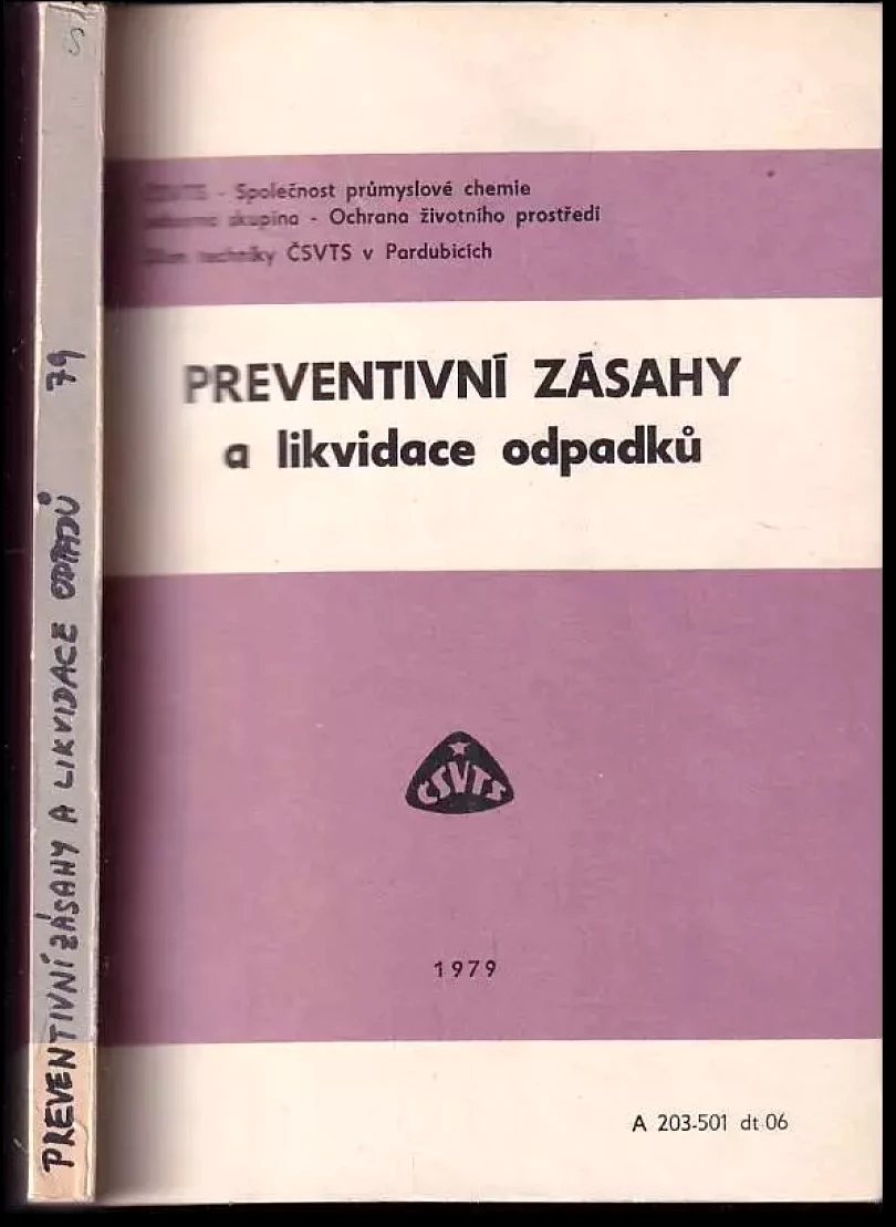 Levně Preventivní zásahy a likvidace odpadků (Miroslav Špaček, 1979)