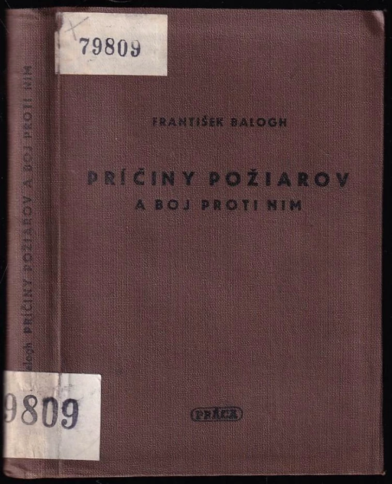 Príčiny požiarov a boj proti nim (František Balogh, 1951)