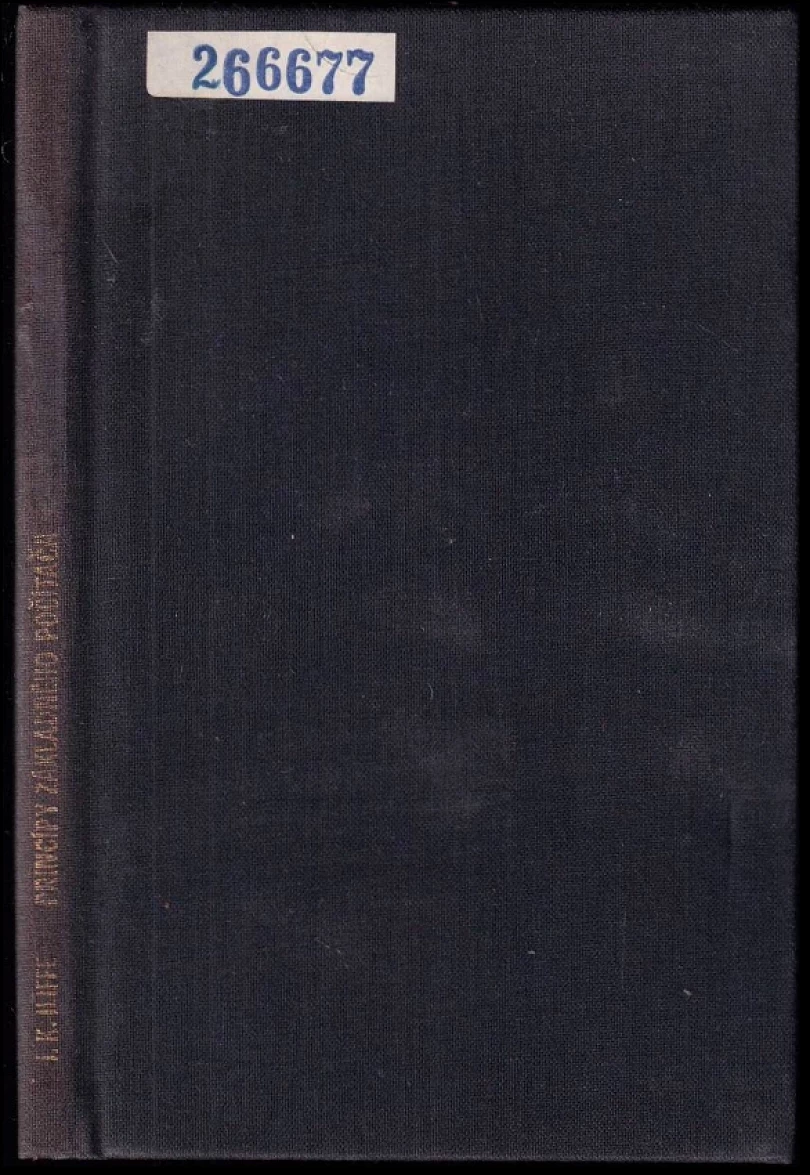 Princípy základného počítača (J. K Iliffe, 1974)