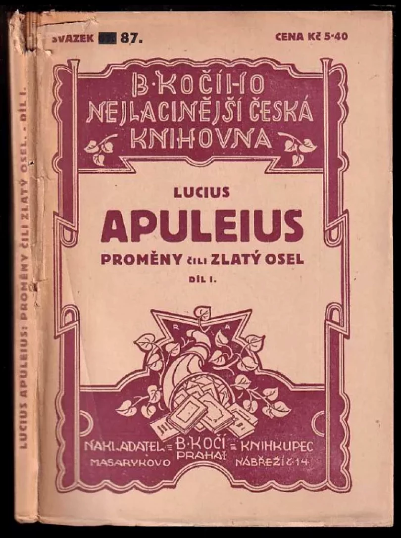Levně Proměny, čili, Zlatý osel (Lucius Apuleius, 1928)