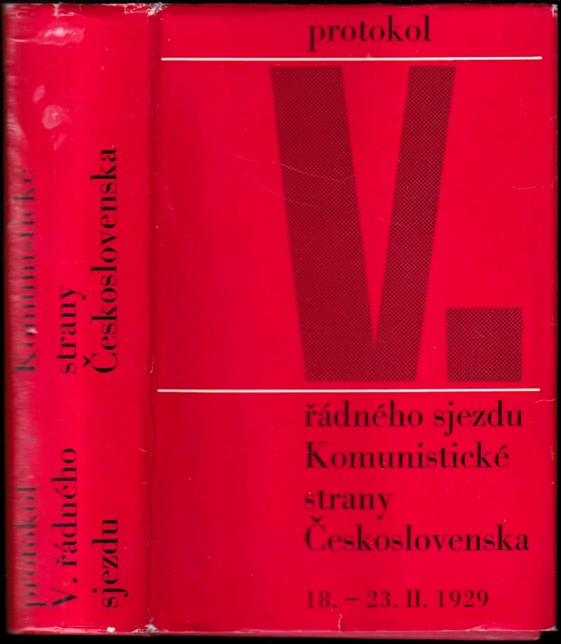Protokol V. řádného sjezdu Komunistické strany Československa (, 1978)