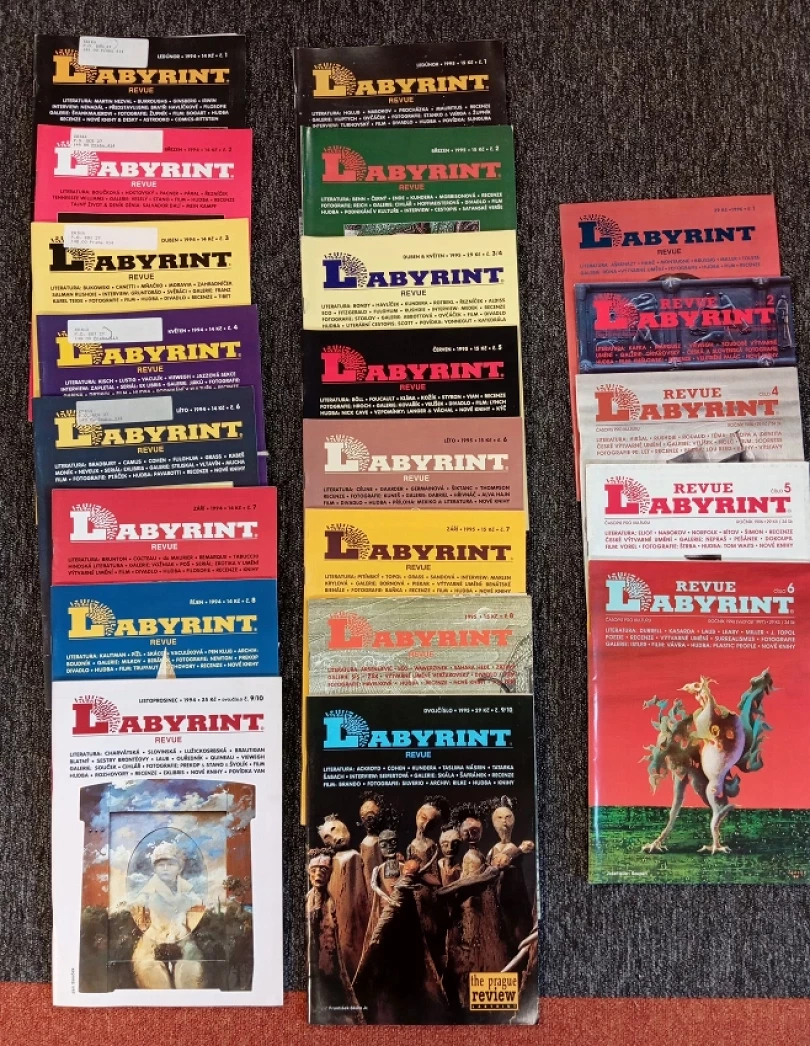 Levně Revue Labyrint, KONVOLUT ROČNÍKŮ 1994-1996, Čísla 1-4, 6-10/1994 + 1-10/1995 + 1, 2, 4-6/1996 (Joachim Dvořák, 1994)