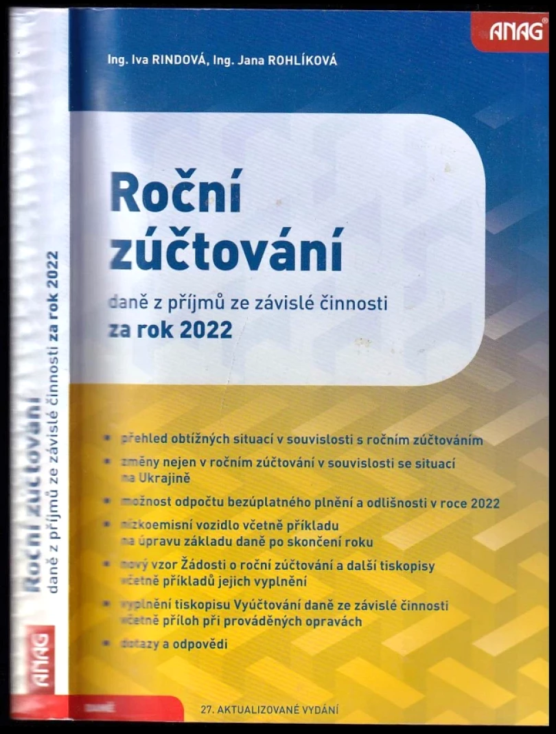 Levně Roční zúčtování daně z příjmů ze závislé činnosti za rok 2022 (Jana Rohlíková, 2022)