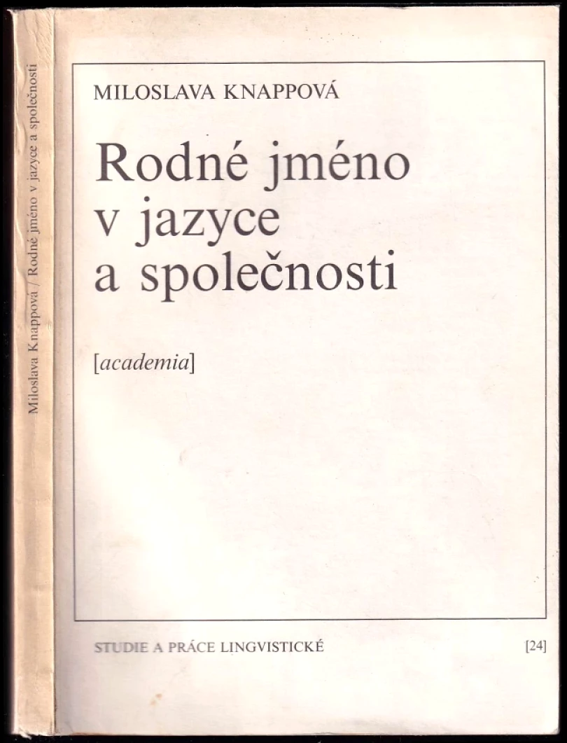Rodné jméno v jazyce a společnosti (Miloslava Knappová, 1989)