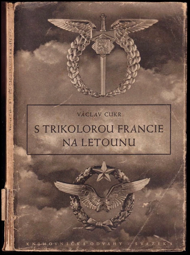 S trikolorou Francie na letounu (Václav Cukr, 1946)