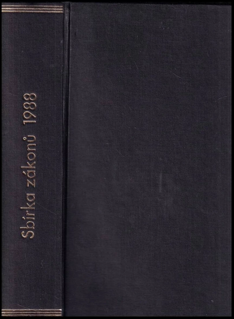 Levně Sbírka zákonů - Československá socialistická republika ROČNÍK 1988 (kolektiv, 1988)