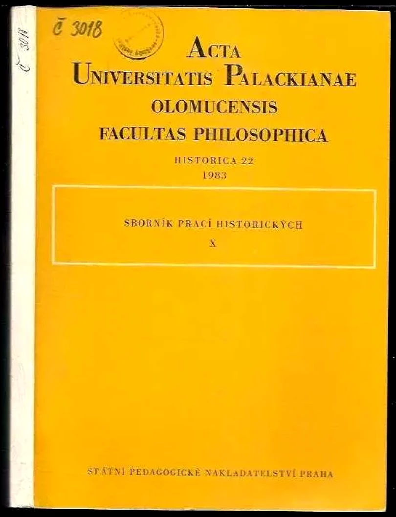 Sborník prací historických (, 1983)