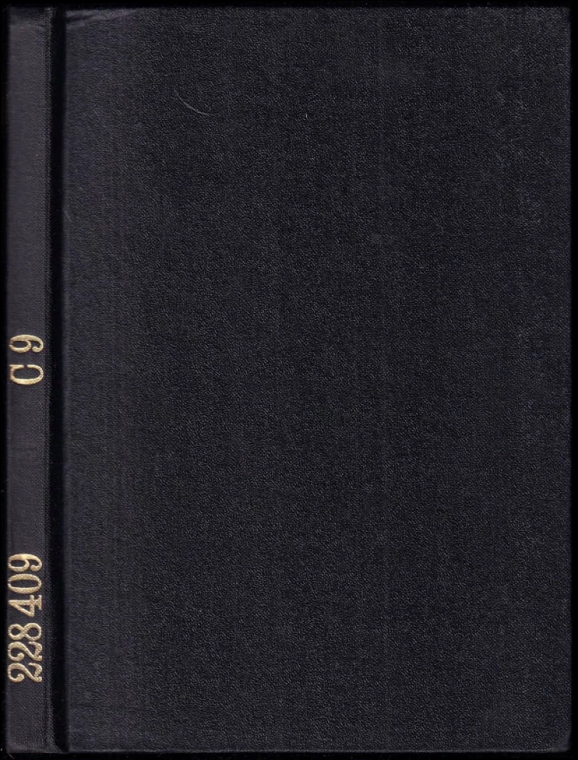 Levně Sborník Vysoké školy chemicko-technologické v Praze - Organická chemie a technologie C9 (, 1966)