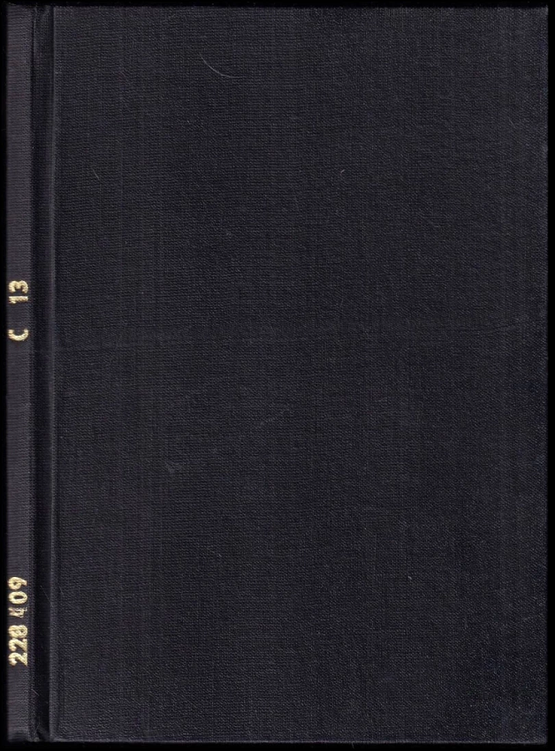 Levně Organická chemie a technologie C13 - Sborník Vysoké školy chemicko-technologické v Praze (, 1968)