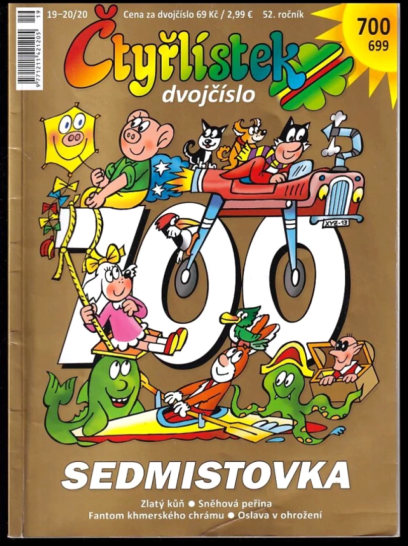 SEDMISTOVKA, Čtyřlístek 699 - 700, dvojčíslo (Jaroslav Němeček, 2020)