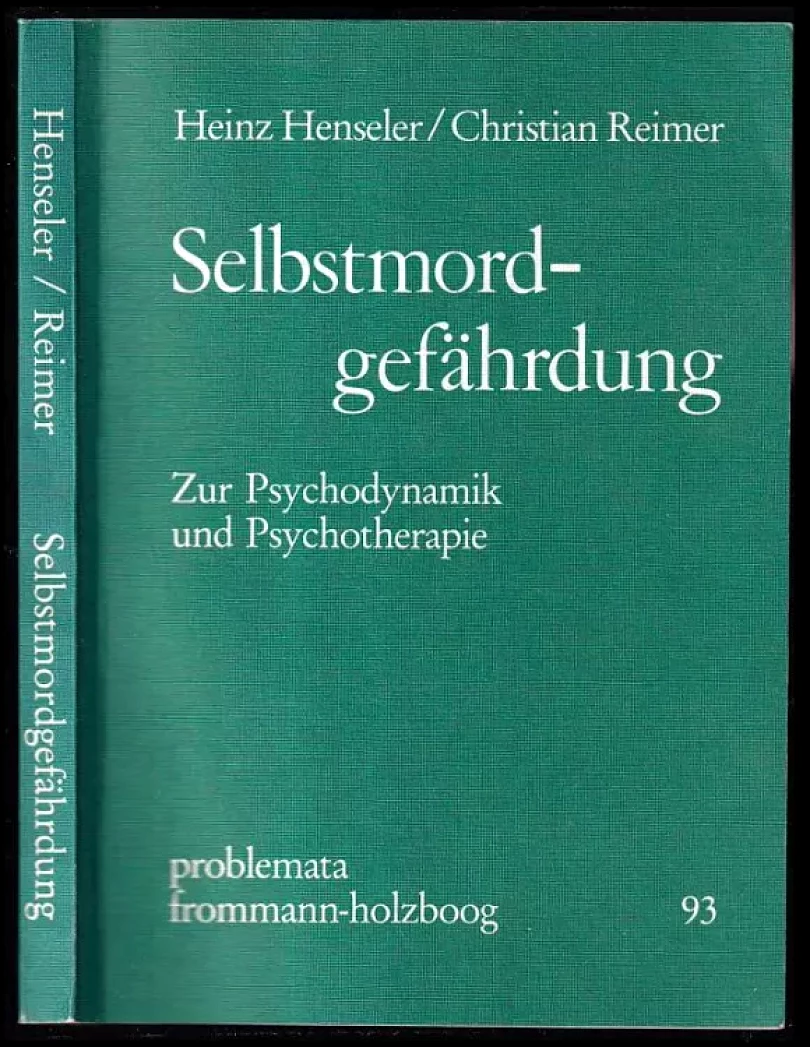 Levně Selbstmord-gefährdung (Heinz Henseler, 1981)