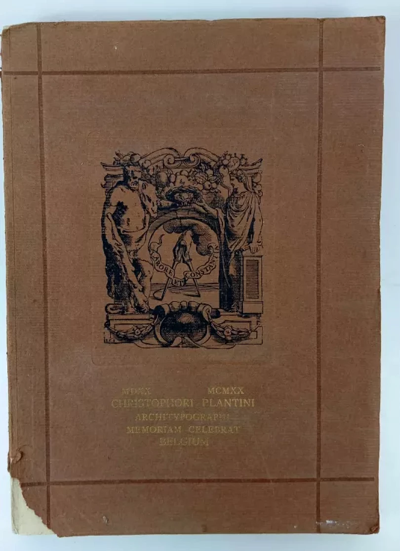 Sept études publiées à l'occasion du Quatrième centenaire du célèbre imprimeur anversois Christophe Plantin (, 1920)