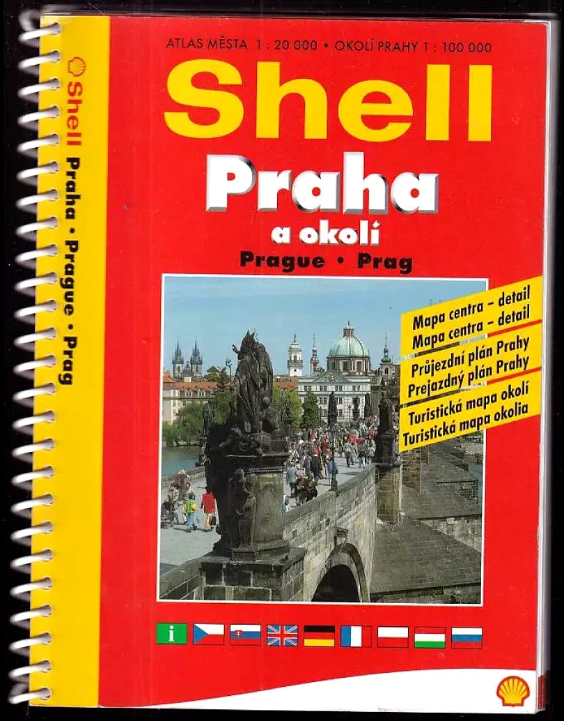 Levně Shell - Praha a okolí - Atlas města 1:20 000, Okolí Prahy 1:100 000 (, )