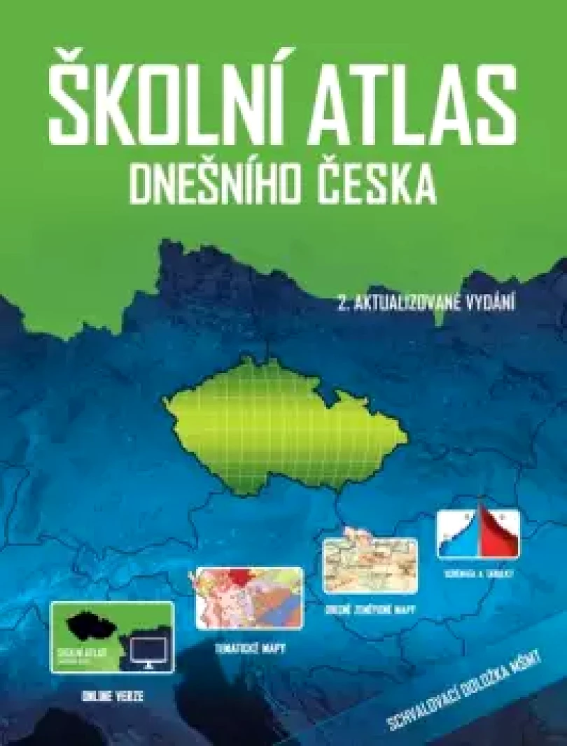 Levně Školní atlas dnešního Česka (, 2023)