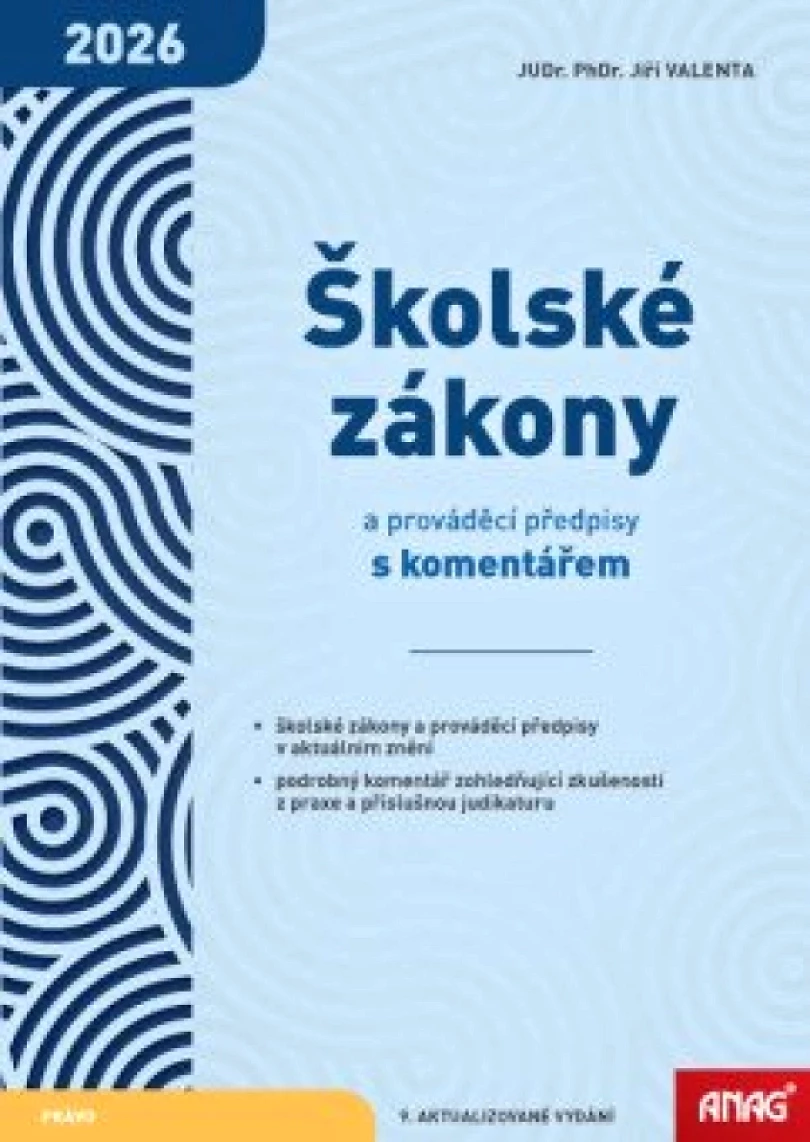 Levně Školské zákony a prováděcí předpisy s komentářem 2026 (Jiří Valenta, 2026)