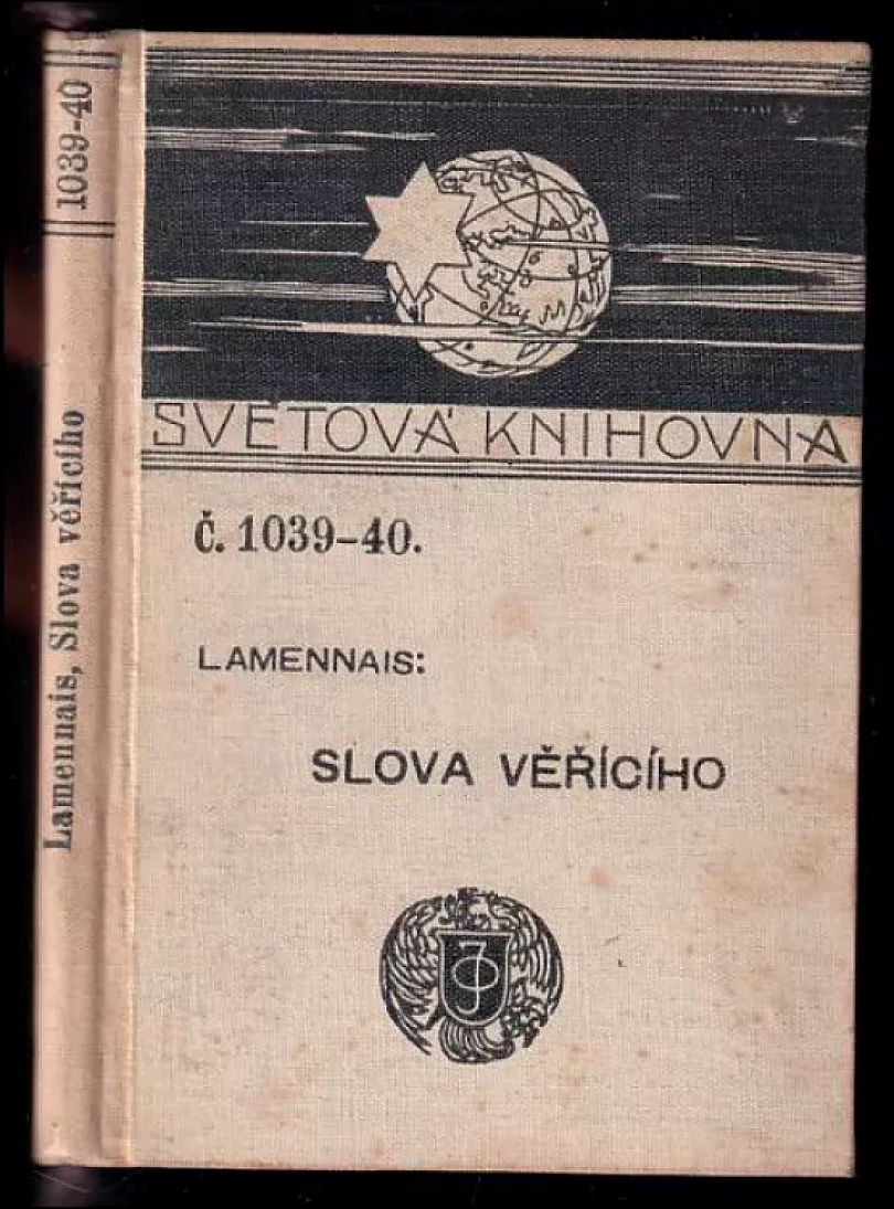 Slova věřícího (Félicité Robert de Lamennais, 1905)