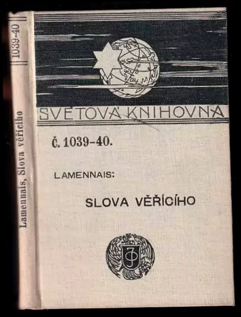Slova věřícího (Félicité Robert de Lamennais, 1912)