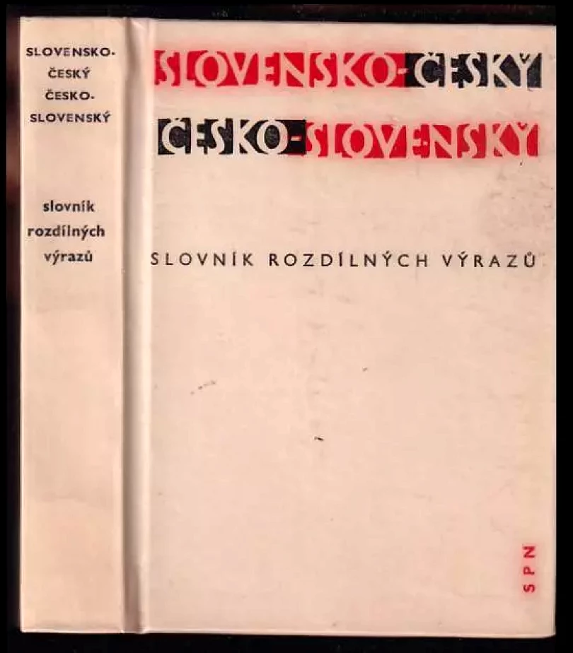 Slovensko-český a česko-slovenský slovník rozdílných výrazů (Jaroslav Nečas, 1964)