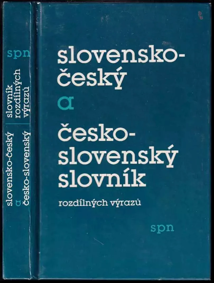 Slovensko-český a česko-slovenský slovník rozdílných výrazů (Jaroslav Nečas, 1989)