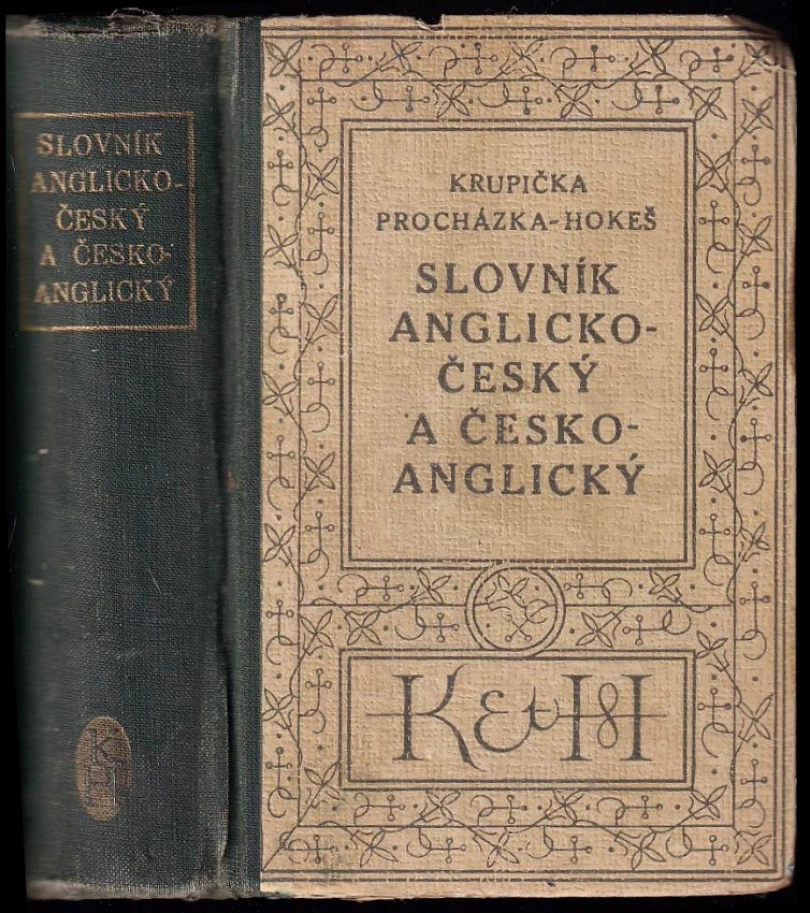 Slovník anglicko-český, česko-anglický (František Krupička, 1946)