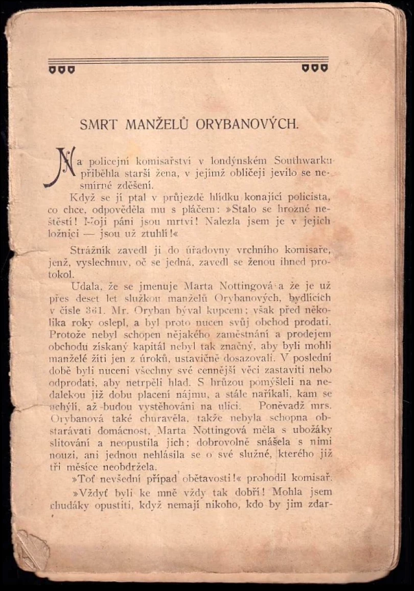 Smrt manželů Orybanových (, )