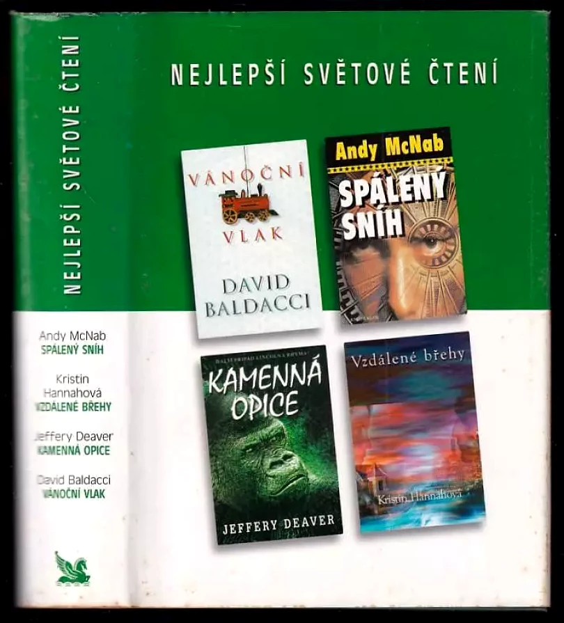Nejlepší světové čtení : Vánoční vlak + Spálený sníh + Kamenná opice + Vzdálené břehy (David Baldacci, 2004)