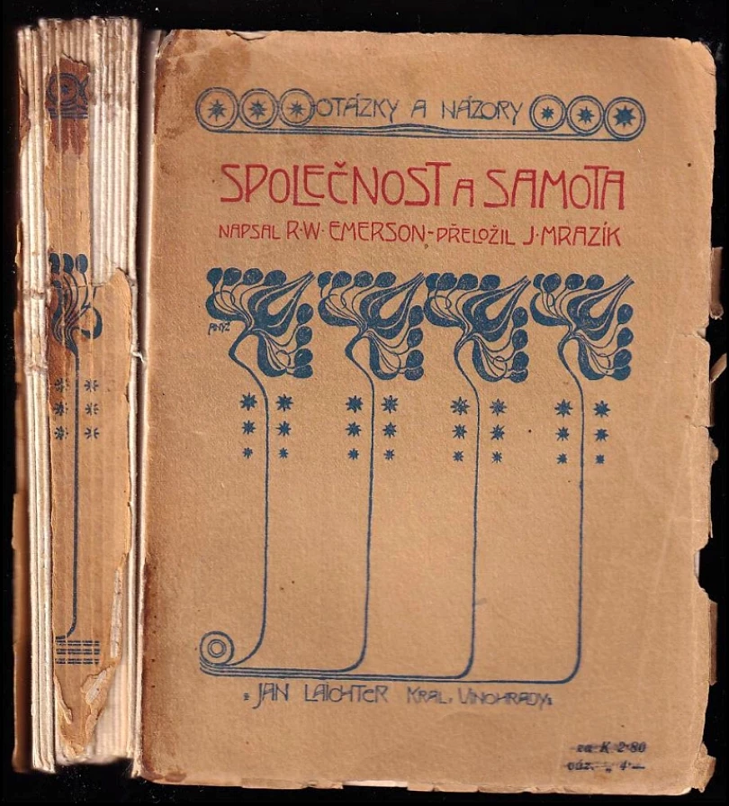 Levně Společnost a samota (Ralph Waldo Emerson, 1907)