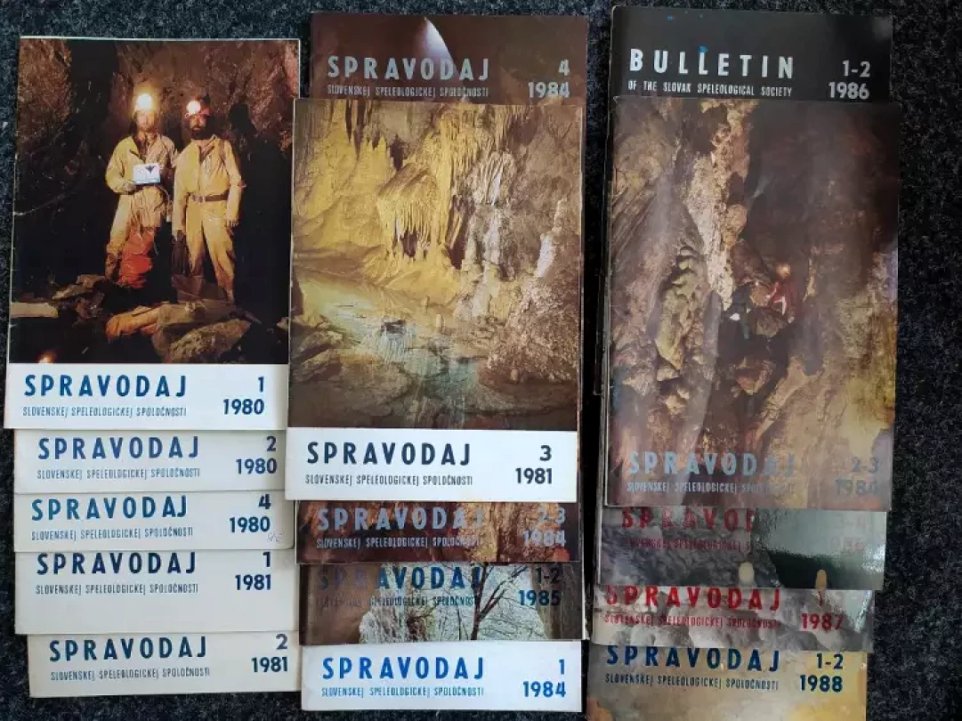 Levně Spravodaj Slovenskej speleologickej spoločnosti 15 RŮZNÝCH ČÍSEL (, 1980)