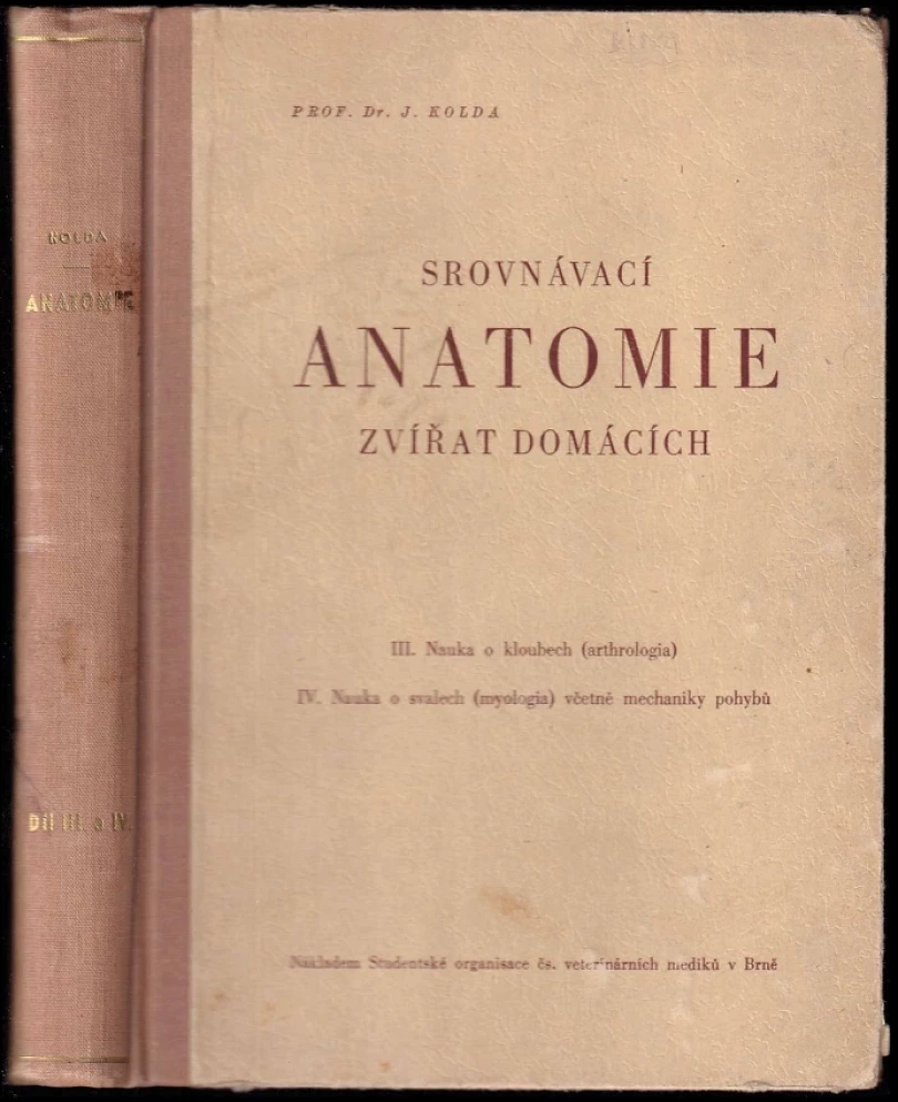 Srovnávací anatomie zvířat domácích (Jan Kolda, 1950)