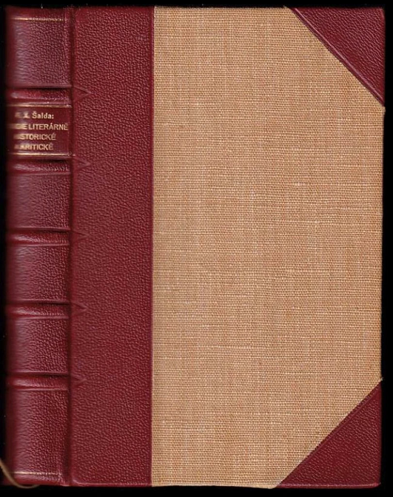Studie literárně historické a kritické (F. X Šalda, 1937)