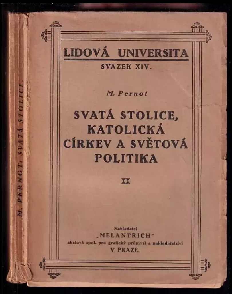 Svatá stolice, katolická církev a světová politika (Maurice Pernot, 1925)