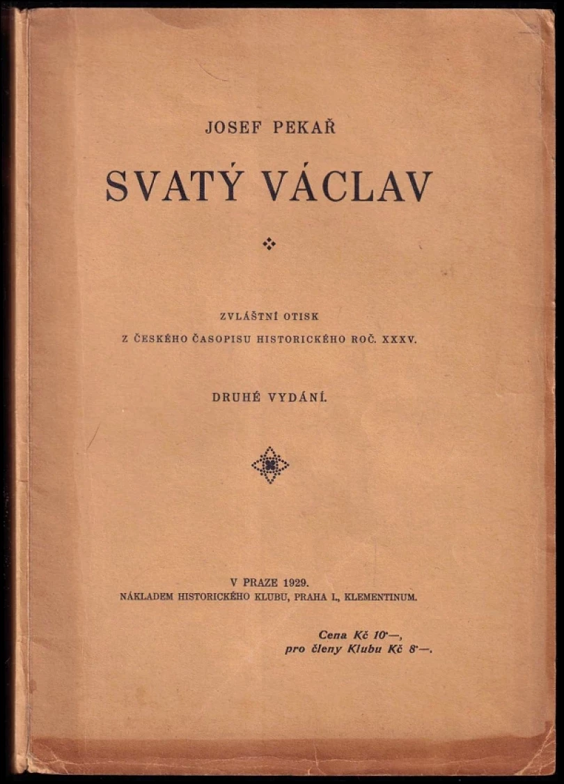 Svatý Václav (Josef Pekař, 1929)