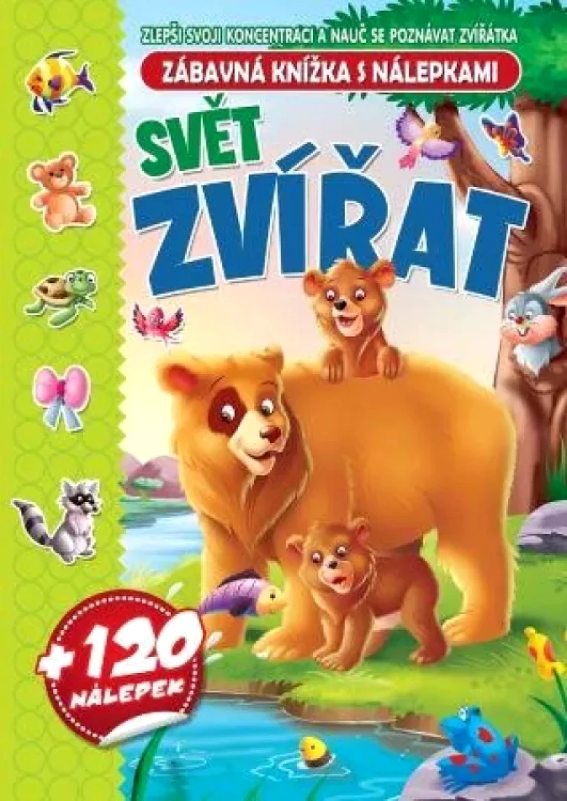 Levně Svět zvířat + 120 nálepek (, 2024)