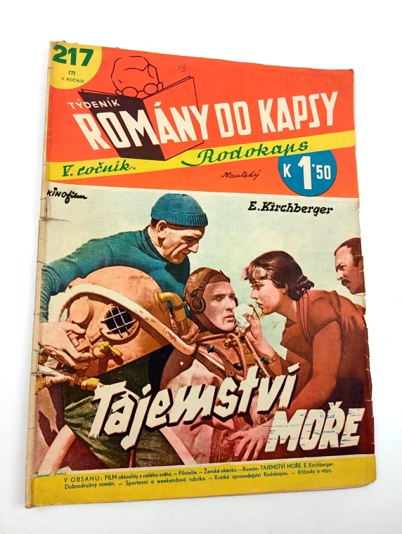 Levně Tajemství moře, Rodokaps 217 (7) - ročník V. (Eduard Kirchberger, 1939)