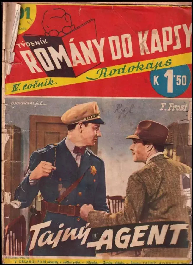 Tajný agent - Romány do kapsy - Rodokaps 201 (44) - ročník IV. (F. Frost, 1940)