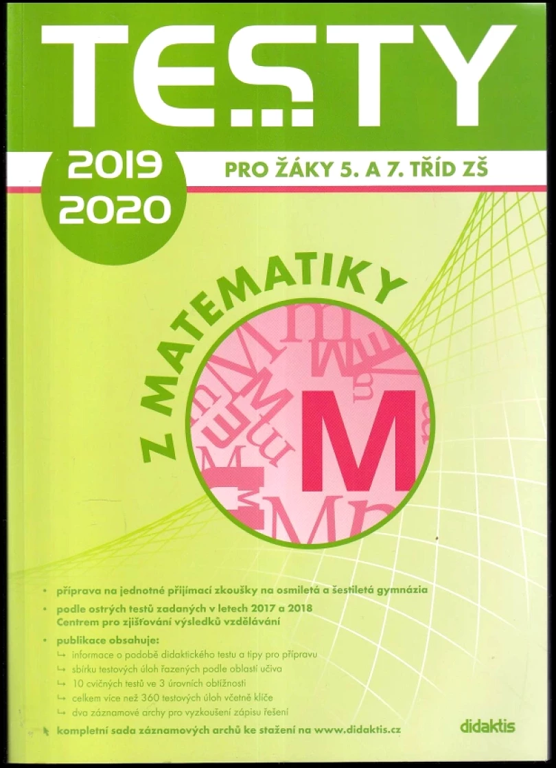Levně Testy 2019-2020 pro žáky 5. a 7. tříd ZŠ z matematiky (Hana Hedbávná, 2019)